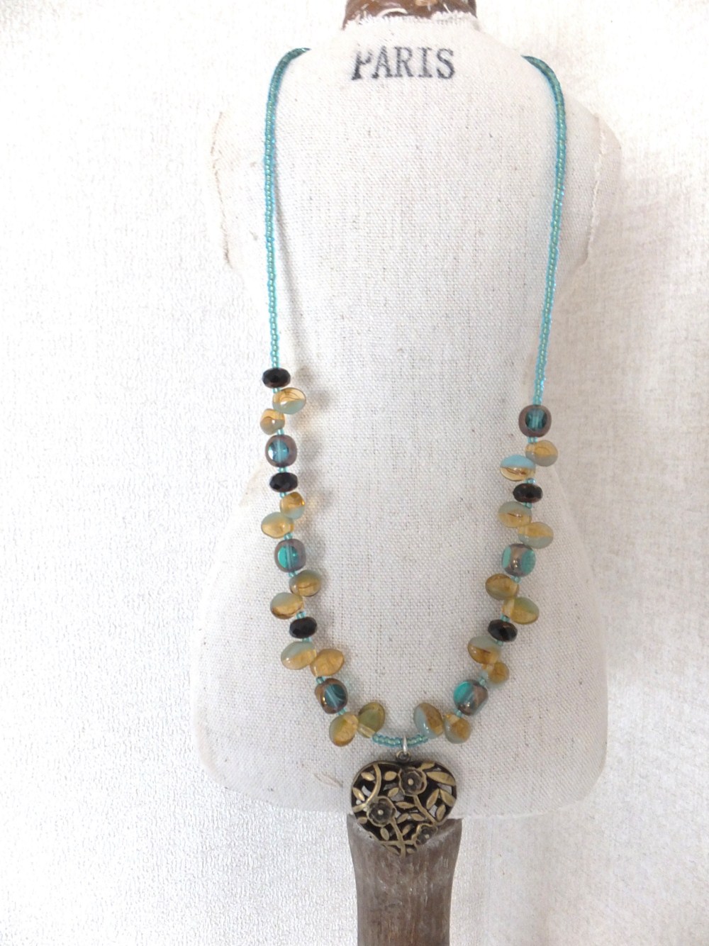 ぽっちゃりさんに海外のアンティークネックレス＆ピアス