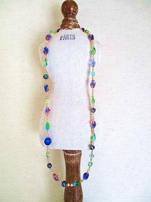 ぽっちゃりさんに海外アンティークガラスと天然黒真珠②