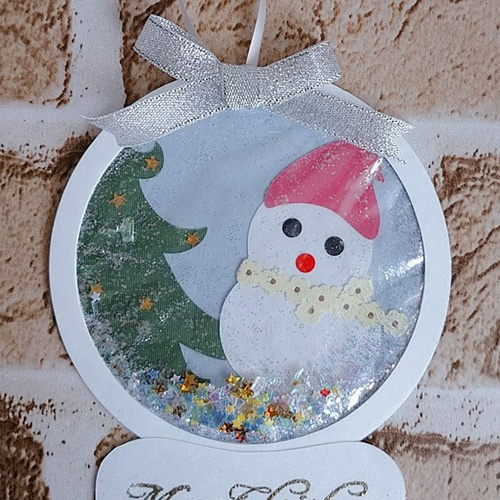 シーグラスアート　メリークリスマス♡トナカイさんいつもありがとう♡　スノードーム HAPPY HOLIDAY WONDERLAND | studio CLIP