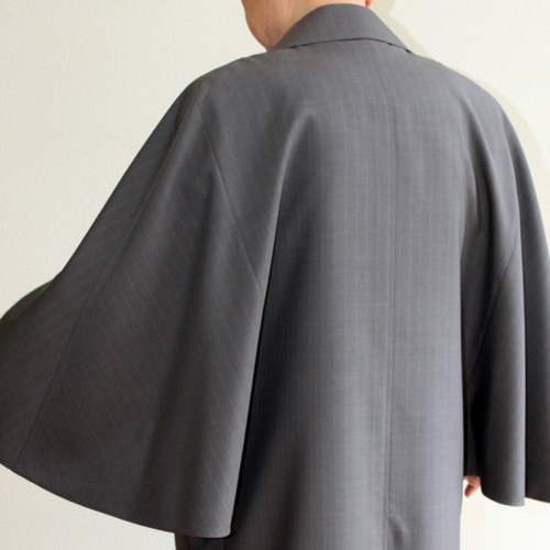 FRANKLIN TAILORED トンビコート size:3 メンズ インバネスコート ベージュ系 ウール 3シーズン 浅田洋服