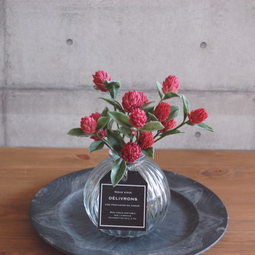 千日紅のいちご畑リース