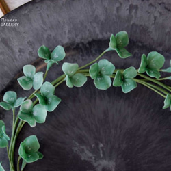 ◆粘土のお花◆　幸せの四つ葉『クローバーのリース』直径約15センチ　（リース2本セット）　S380 3枚目の画像