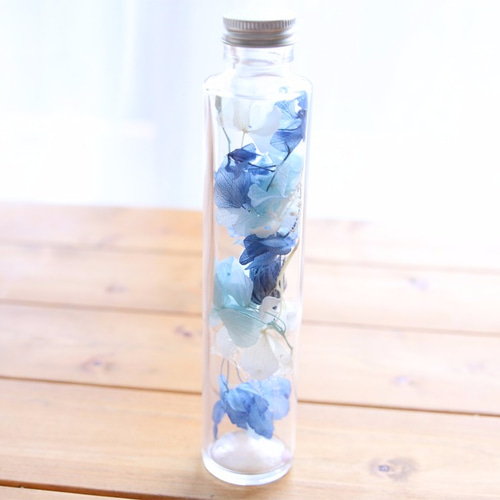 Jー①　花材　ハーバリウム お試しキット】ハーバリウム花材セット1本分（ブルー×ブルー