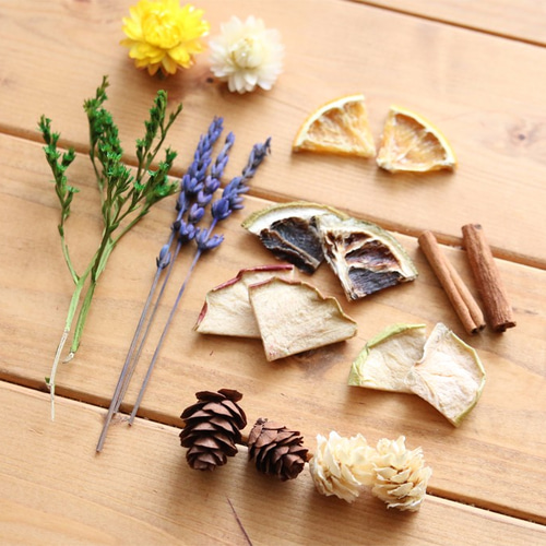 お試しキット】ハーバリウム花材セット1本分（ドライフラワーA） ハー