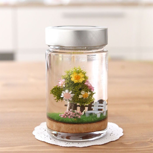 ハーバリウム風】 ミニチュアリウム （小さな木） 【ミニチュア雑貨  