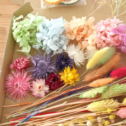 特大サイズ】 カラフル 花材セット プリザーブドフラワー Natural