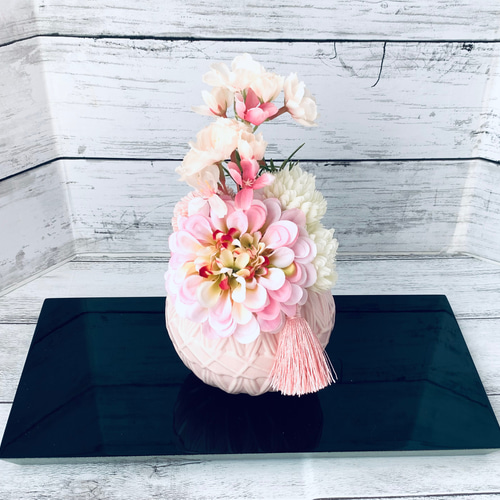 ひな祭り 雛祭り 手毬 新春 桜アレンジメント(ピンク) ダリア アート