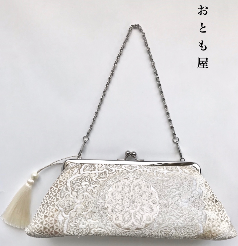 TADASHISHOJI クラシカル ２Way クラッチバッグ チェーン付 紫 ワンショルダーバッグ オンオフこなせる美フォルム2WAY クラッチ