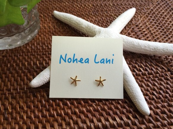 14kgf スターフィッシュホストピアス&パールキャッチ ピアス（スタッド  