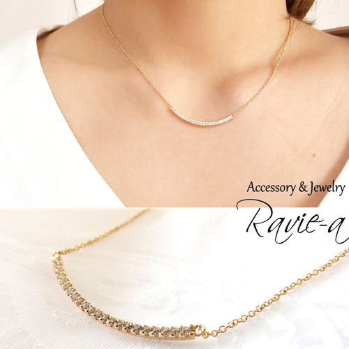 美品 k10 金　ダイヤモンド 　シンプル ネックレス ダイヤモンド ネックレス U バーネックレス k10 ゴールド