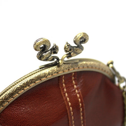 Vintage Style 2 Colors Leather Cross Body Clasp Bag-Squirrel 5枚目の画像