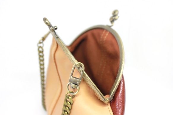Vintage Style 2 Colors Leather Cross Body Clasp Bag-Squirrel 6枚目の画像