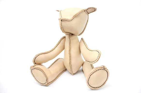 Customization Handmade Real Leather Teddy Bear 1枚目の画像