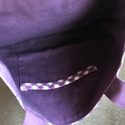 紫ローズのトートバック 4枚目の画像