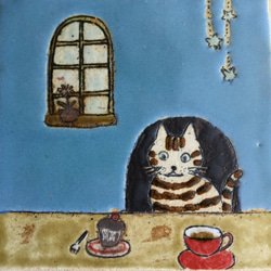 茶時間虎貓（畫板圖片） 第5張的照片
