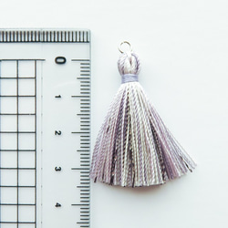 タッセルパーツ絹糸　淡い紫MIX 3枚目の画像