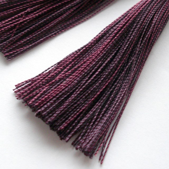 タッセルパーツ絹糸　ロング　オリエンタルカラー 限定1セット 2枚目の画像