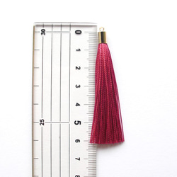 【M.Y.Xiang様専用】タッセルパーツ絹糸　ベイクドピンク2個セット 3枚目の画像