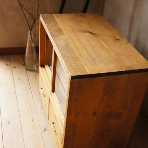 昭和レトロ　木製ガラス引戸棚　引き戸　食器棚　古家具　ガラス戸　小型ケース 148812361_o22.jpg?