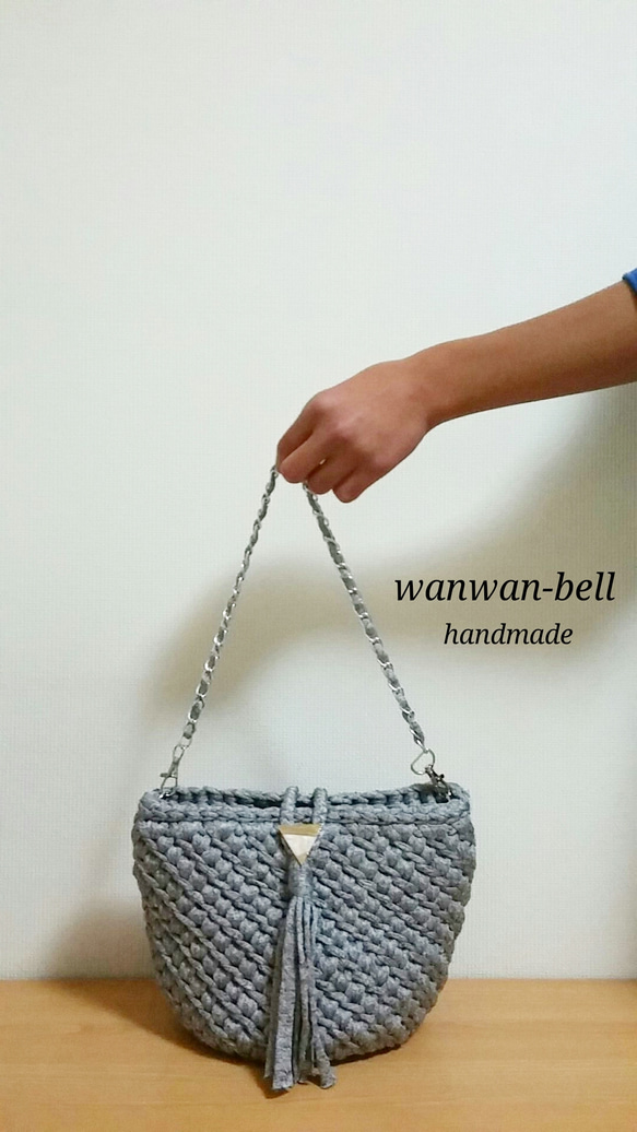 ✨ズパゲッティ模様編みショルダーバッグ✨ ショルダーバッグ