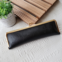 本革星のがま口ペンケース