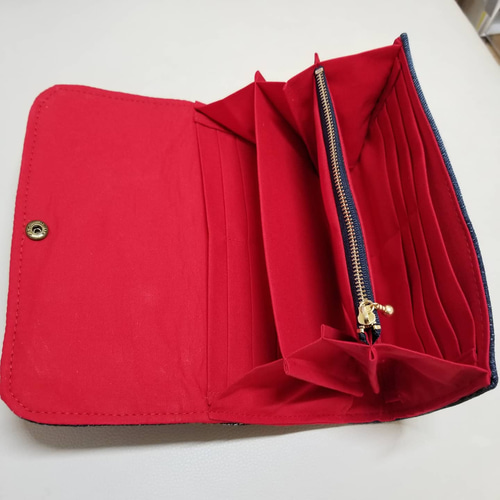 デニムリメイク 長財布‪❤︎︎ デニムリメイク長財布＊ 長財布 Seam Ripper Studios 通販