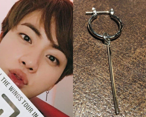 片耳ピアス】BTS 防弾少年団 ジン 着用ピアス アクセサリー