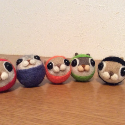 モモンガ忍者 羊毛フェルト 猫のおもちゃ箱 通販 3121503｜Creema