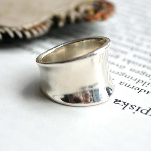 SV925 0001 wide ring -YOSHIMI NOGUCHI JEWELRY- 指輪・リング