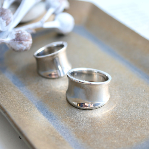 SV925 0001 wide ring -YOSHIMI NOGUCHI JEWELRY- 指輪・リング