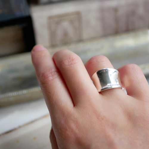 SV925 0001 wide ring -YOSHIMI NOGUCHI JEWELRY- 指輪・リング
