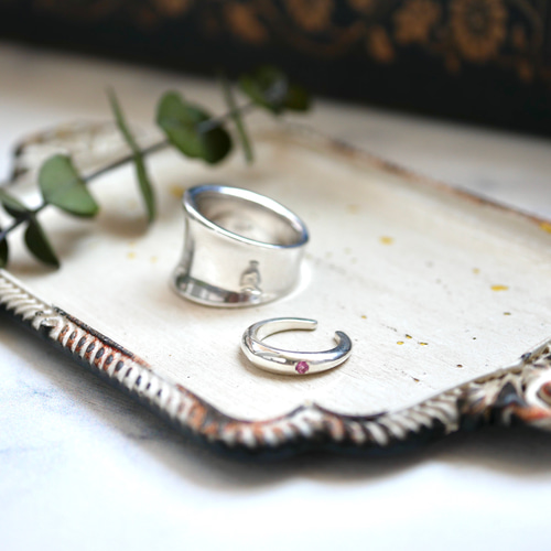 SV925 0001 wide ring -YOSHIMI NOGUCHI JEWELRY- 指輪・リング