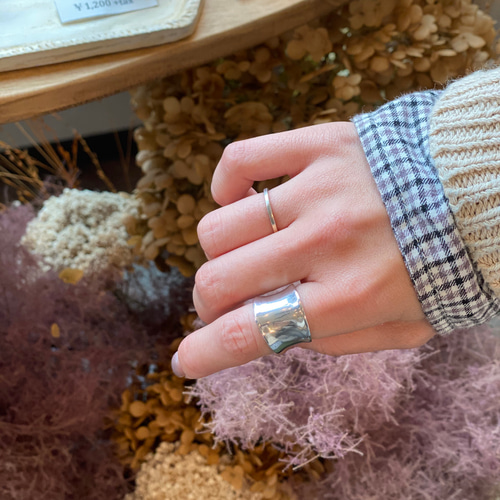 SV925 0001 wide ring -YOSHIMI NOGUCHI JEWELRY- 指輪・リング