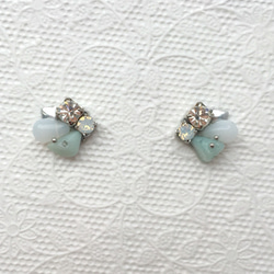 shabby pierce silver /earring 2枚目の画像