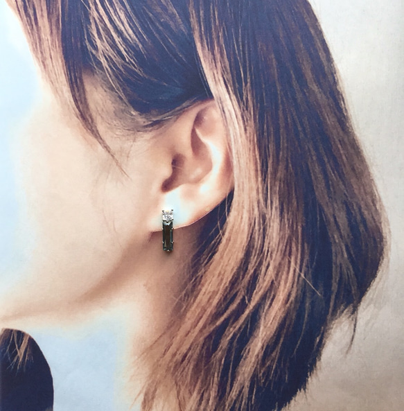 rectangle　earring  /pierce 5枚目の画像