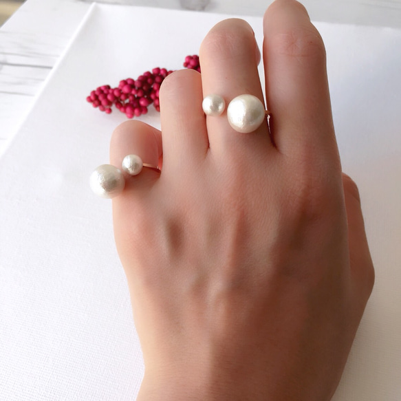 14kgf　Cotton Pearl　ring  01 5枚目の画像