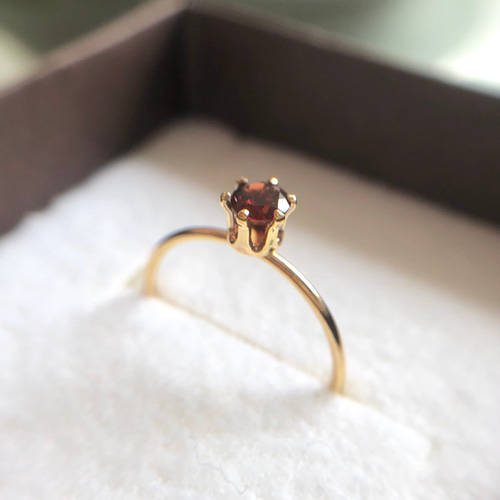 ◉wafu➡ガーネット　指輪　18金 ◉wafu➡ガーネット 指輪 18金 べキリーブルーガーネット×リング