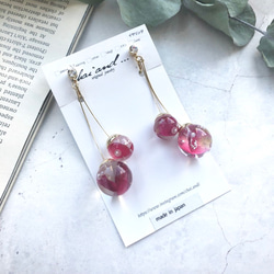 Botanical  Cherry -rose-　earring/pierce 9枚目の画像