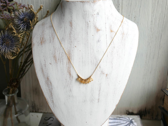 14kgf citrine fringe　necklace 5枚目の画像