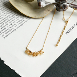 14kgf citrine fringe　necklace 6枚目の画像