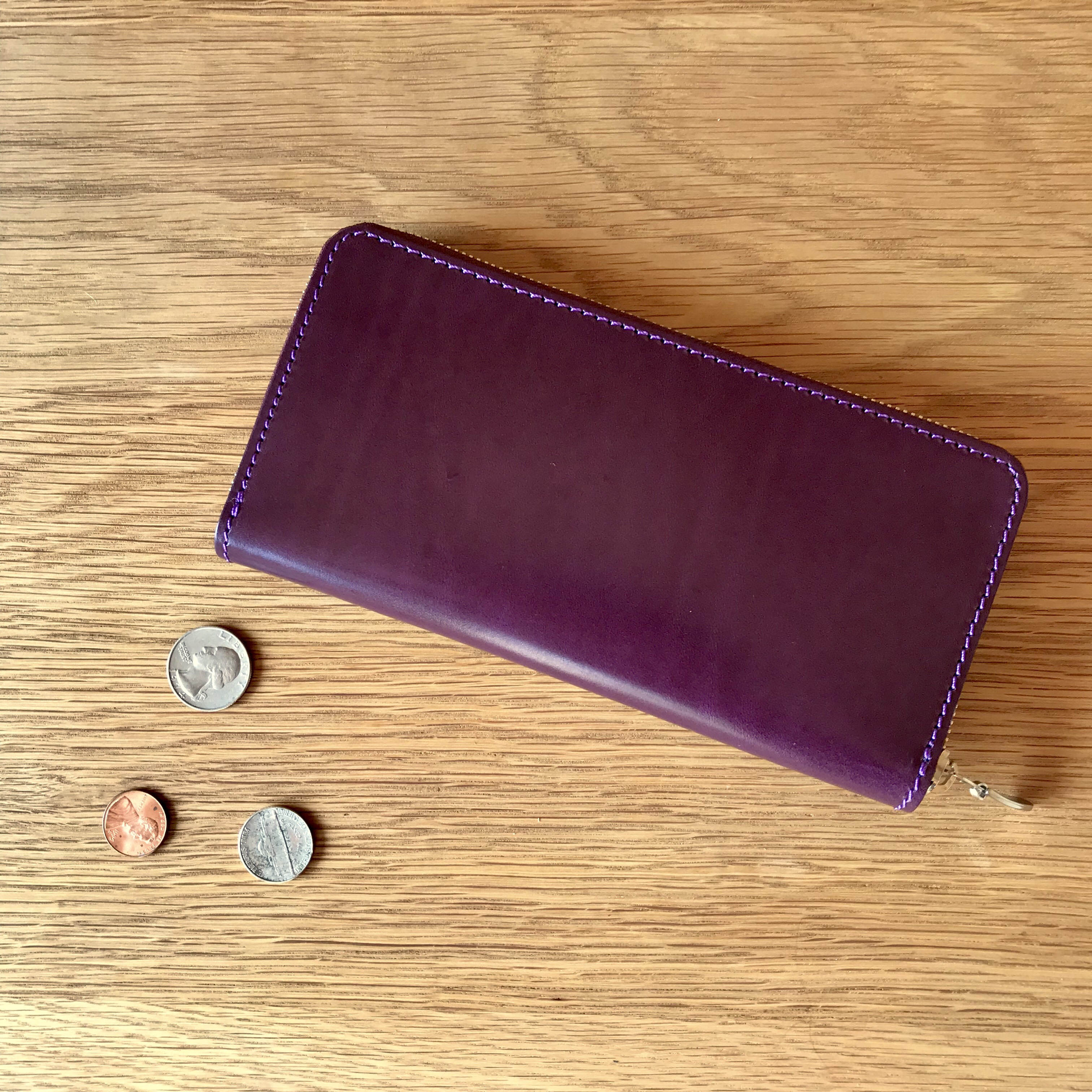 組み合わせ自由 革の宝石ルガトーのラウンドジップウォレット フルオーダー