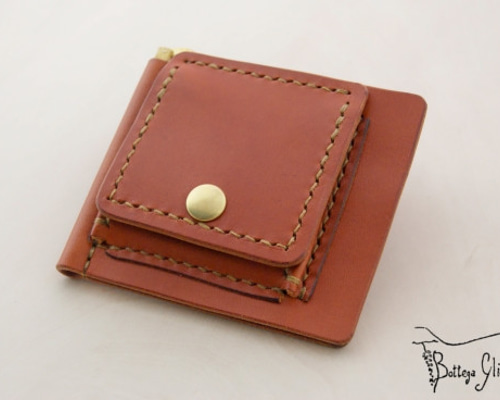 革財布 おすすめ 【マネークリップ /コインケース付き】 イタリアン