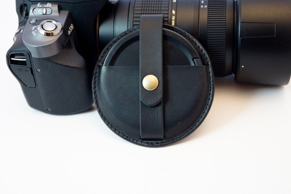 【レンズキャップホルダー】82㎜まで　Canon,Nikon,Sony,SIGMA etc.. カメラストラップと併用可 6枚目の画像