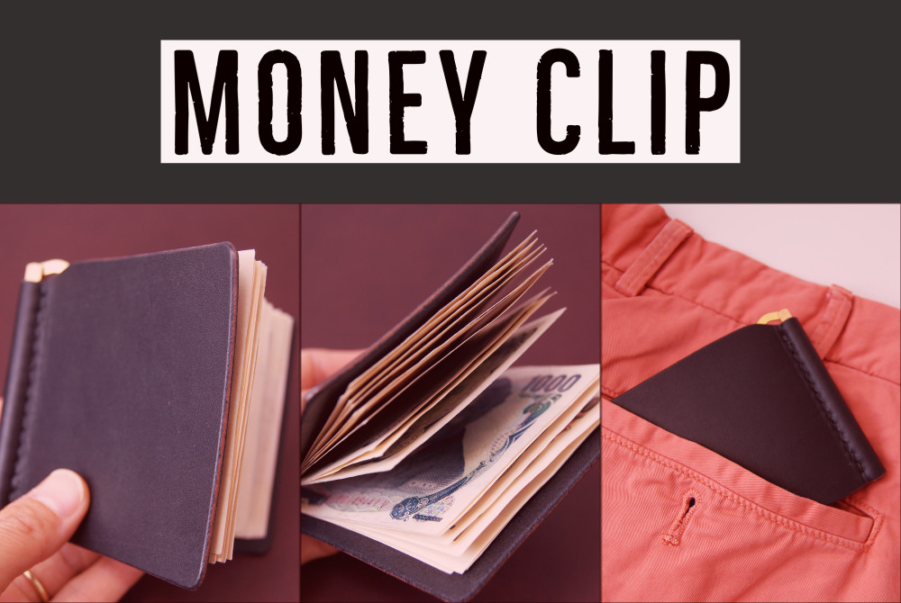 【マネークリップ / MONEY CLIP】 革財布 本革イタリアンレザー