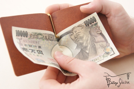 【マネークリップ / MONEY CLIP】 革財布 本革イタリアンレザー
