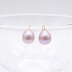 定番人気｜14kgf 淡水パールAAA ドロップピアス（3色展開） 6枚目の画像