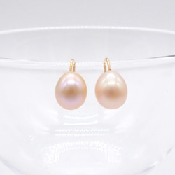 定番人気｜14kgf 淡水パールAAA ドロップピアス（3色展開） 7枚目の画像