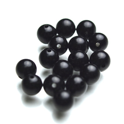 【丸玉】【レア】ジェット(黒玉/黒琥珀)-1 ジェット / 黒玉(こくぎょく) | 長寿・健康・癒し運アップのパワーストーン