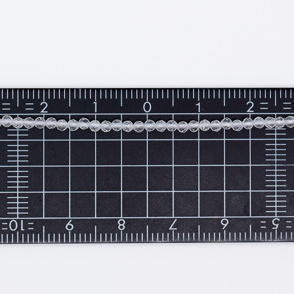 水晶 クォーツ 50粒 極小 2mm ベビービーズ 天然石 小粒 カラーストーン クリスタル 透明 5枚目の画像