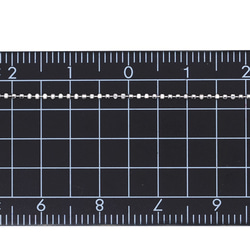 SV925チェーンネックレス ボールカット シルバー 40cm~45cm アジャスター付 5枚目の画像